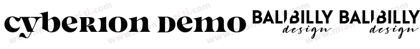 Cyberion Demo字体转换